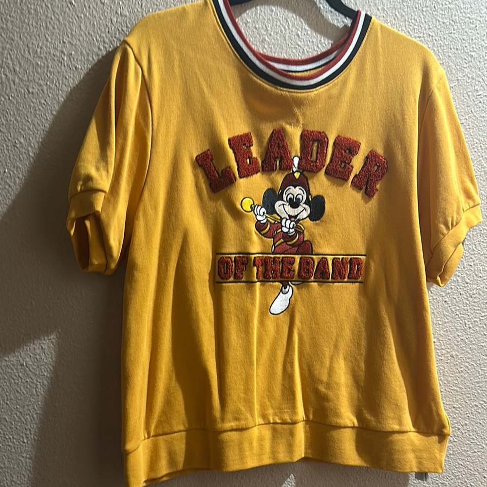 Disney Mickey Mouse Yellow Women’s Sweatshirt Tee